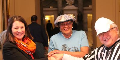 DeGette, Adams make SuperBowl 50 bet, Honda officiates