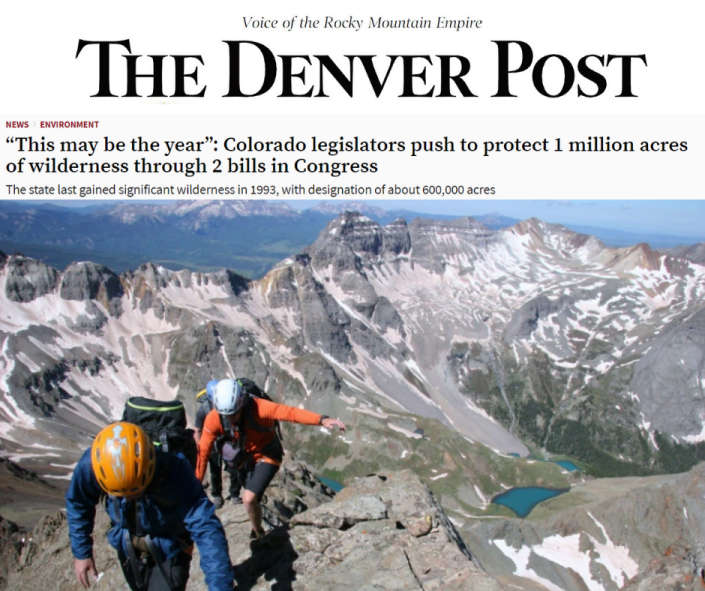Denver Post article on protecting Colorado's wilderness