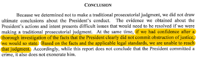 Tweet: Mueller Report