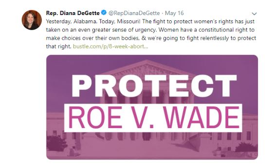 Tweet: Protect Roe V. Wade