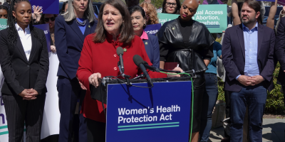 Rep. DeGette at a press conference