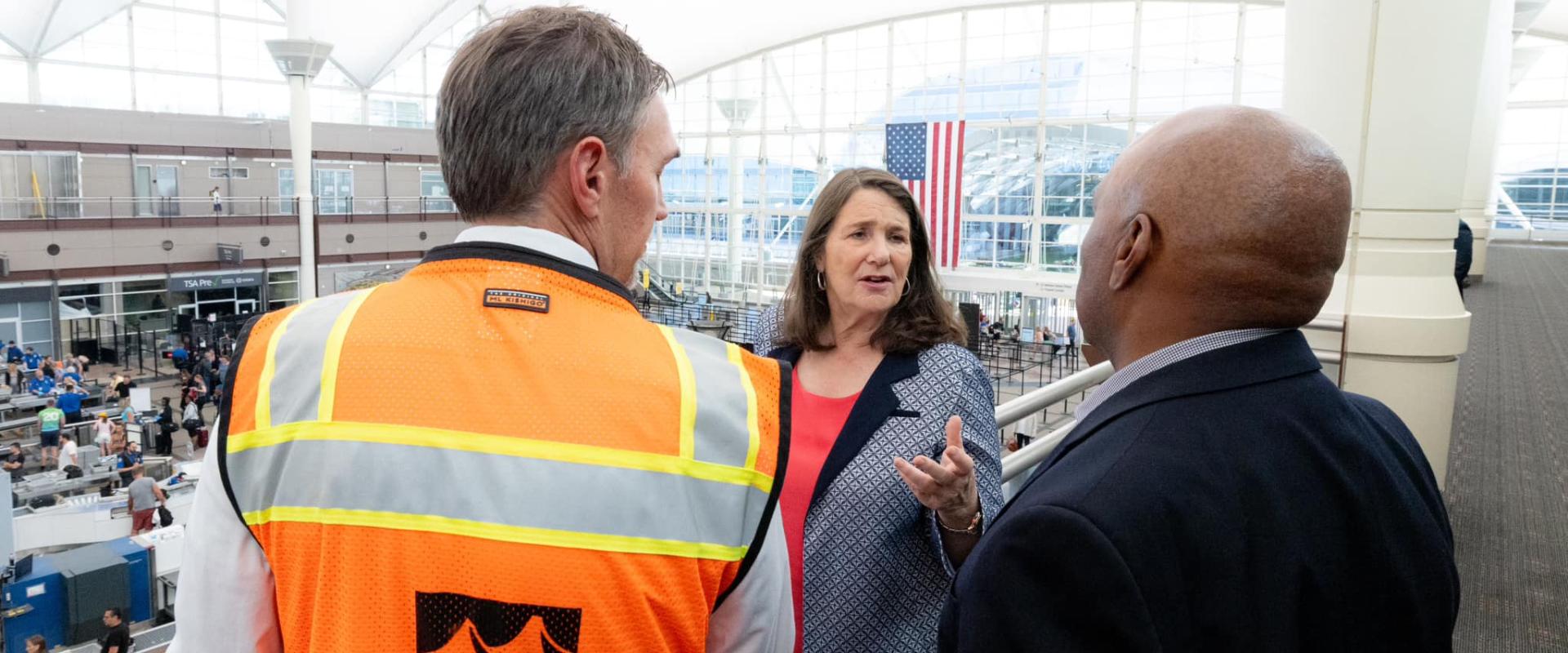 DeGette at DEN airport